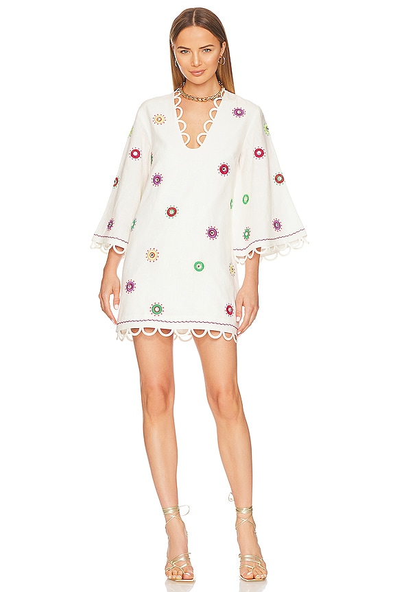 view 1 of 4 ROBE COURTE OLLIE in Mirrored Medallion