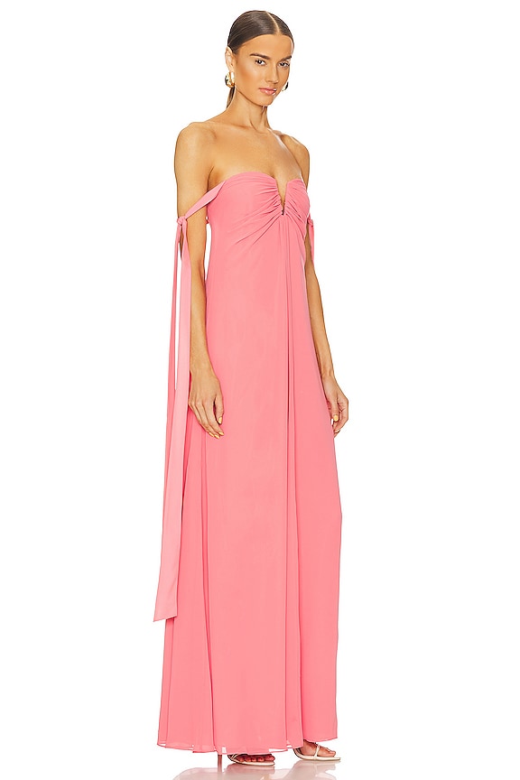 view 2 of 3 Dali Gown in Coral Pink