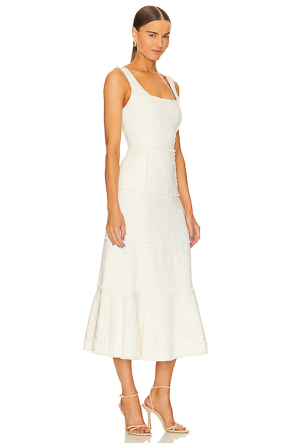 view 2 of 3 ROBE MI-LONGUE CORINA in Ivory