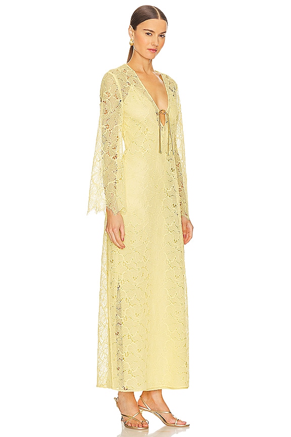 view 2 of 3 Sariyah Dress in Yellow Lace