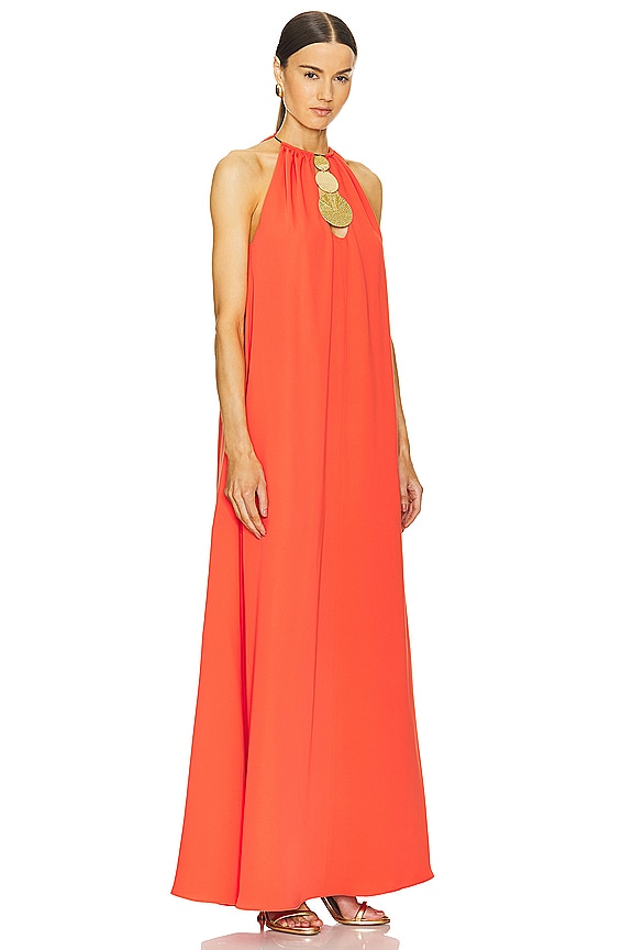 view 2 of 4 CELESTINO 맥시원피스 in Red Orange