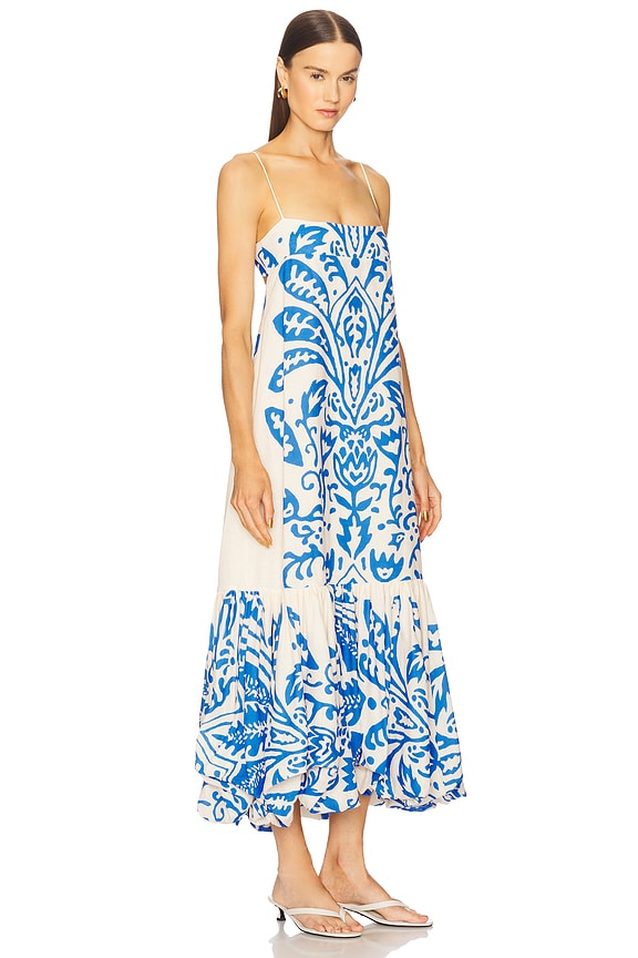 view 2 of 3 Ellisa Dress in Sapphire Palm