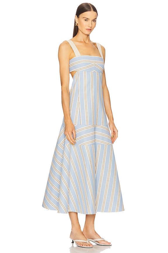 view 2 of 3 ROBE MI-LONGUE TALETTE in Havana Stripes