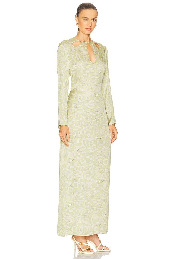 view 2 of 3 Skyla Dress in Pistachio Mirage