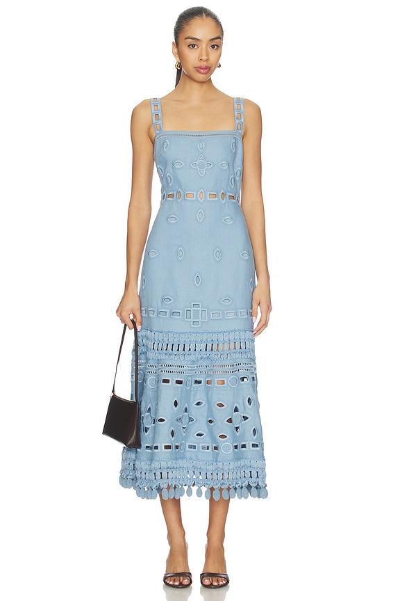 view 1 of 3 Evelyn Dress in French Blue
