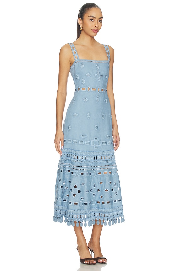 view 2 of 3 Evelyn Dress in French Blue