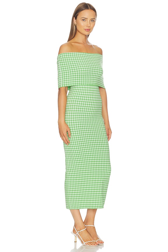 view 2 of 4 Costella Dress in Green Gingham