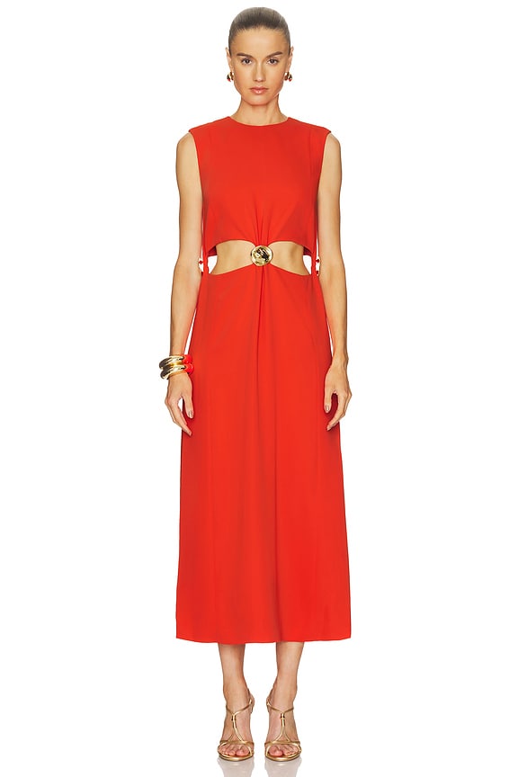 view 1 of 3 ROBE NILS in Red Orange