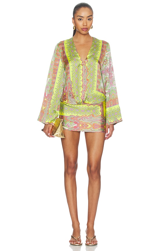 view 1 of 3 ROBE MARAIS in Yellow Paisley