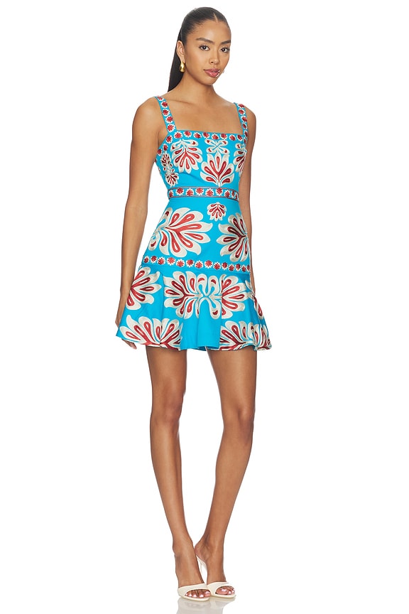 view 2 of 3 Saverine Dress in Cerulean Bloom