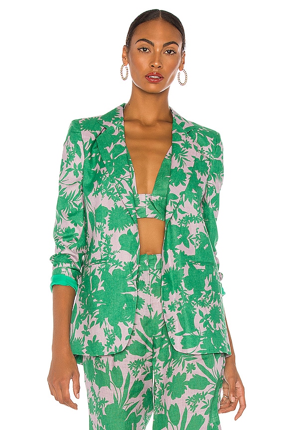 view 2 of 5 Kopar Blazer in Emerald Botanical