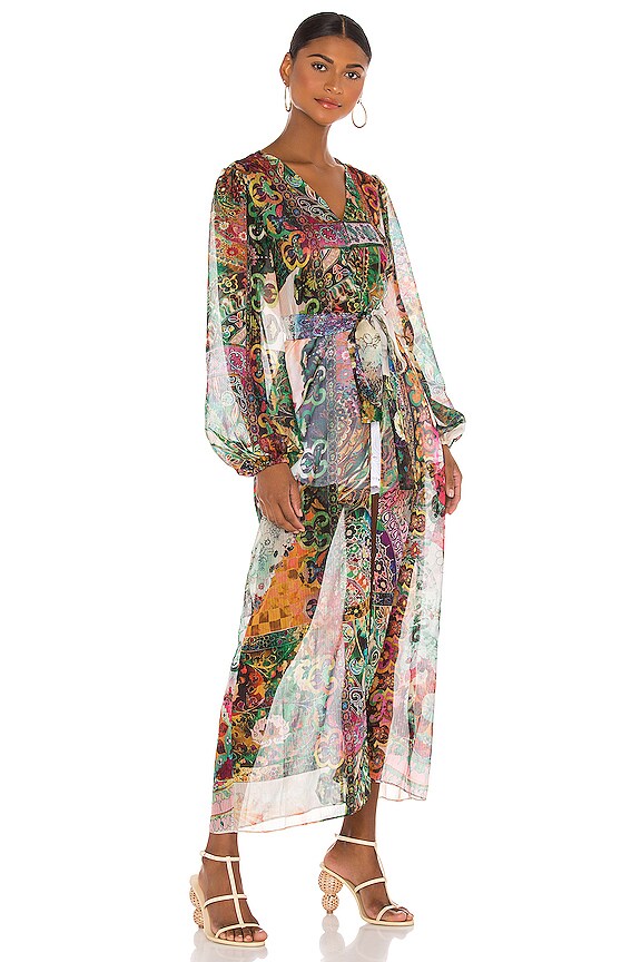 view 2 of 4 VESTIDO SHOSHANA in Embroidered Emerald