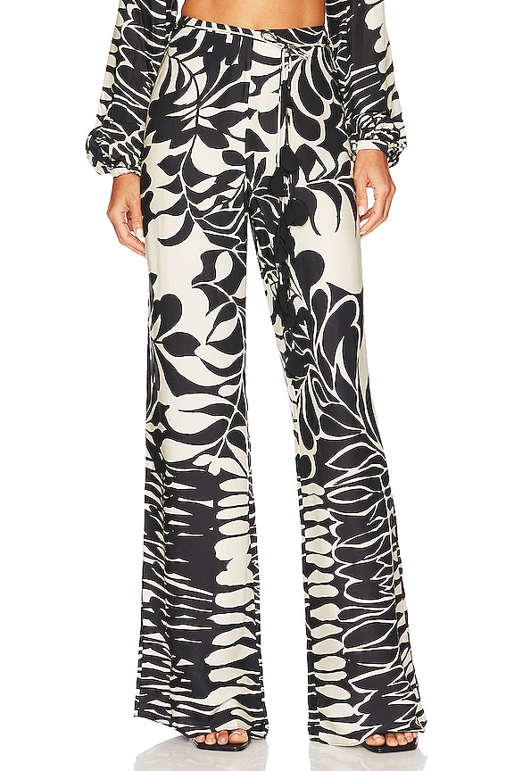 Alexis Bow Pant in Black Floral | REVOLVE