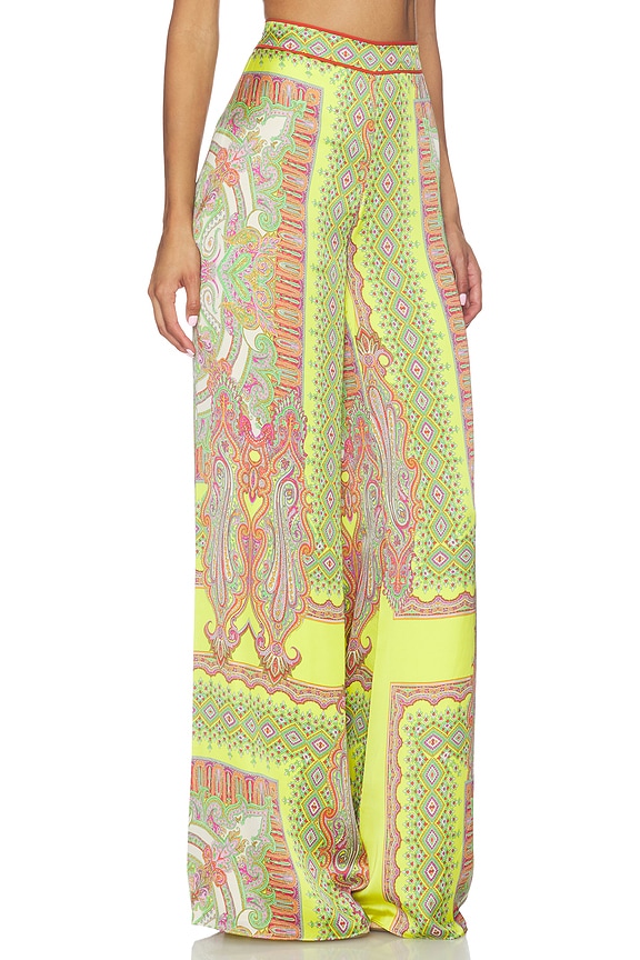 view 2 of 6 Triest Pants in Yellow Paisley