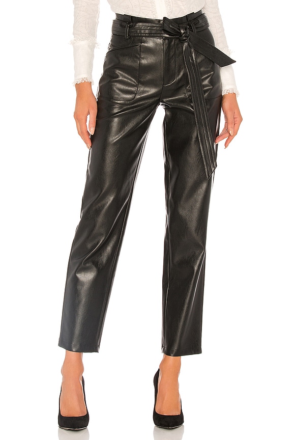 view 1 of 4 Castile Vegan Leather Pant in Black