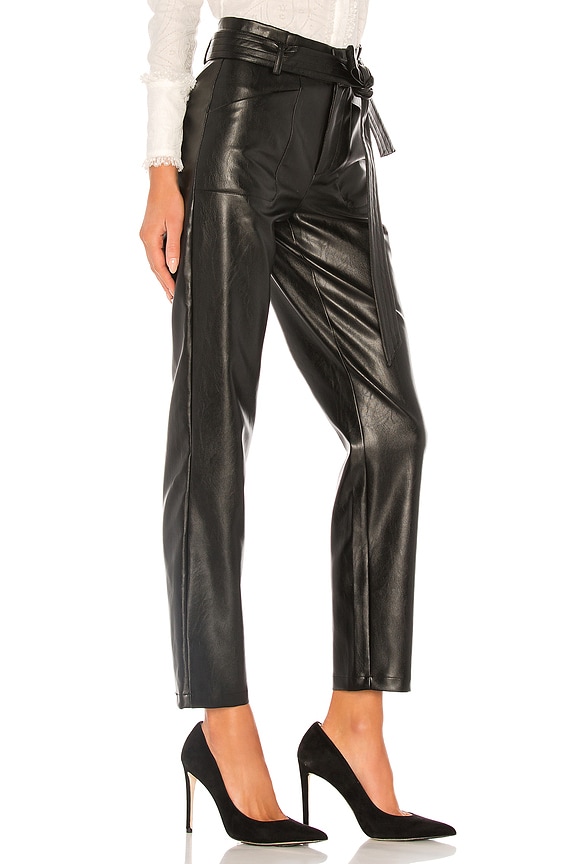view 2 of 4 Castile Vegan Leather Pant in Black
