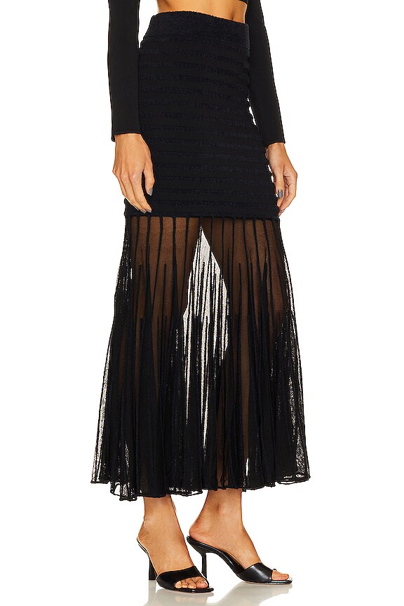 view 2 of 4 FRANKI 맥시 스커트 in Noir