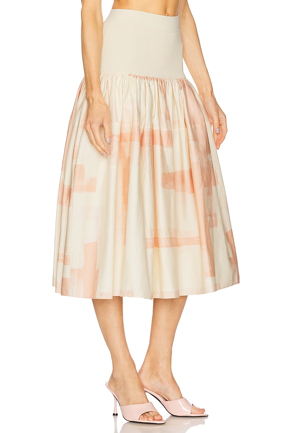 view 2 of 6 Arnette Skirt in Pink Brushstroke