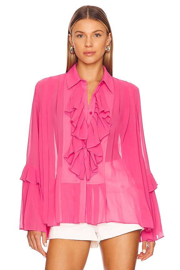 view 2 of 5 Maya Top in Fuschia