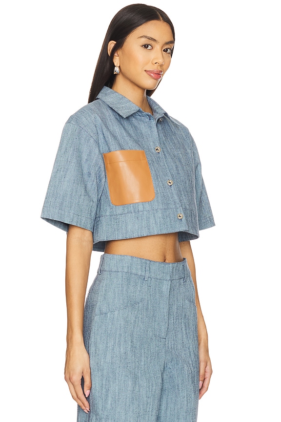 view 2 of 4 Brook Top in Stone Blue