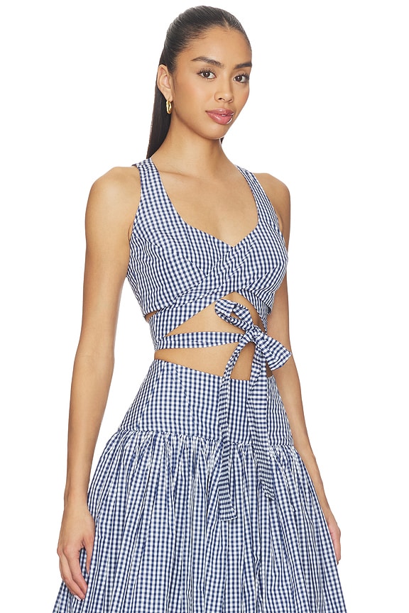 view 2 of 5 Lex Top in Navy & White