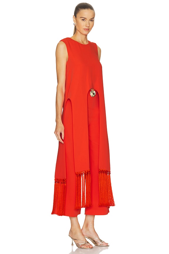 view 2 of 3 Rennes Top in Red Orange