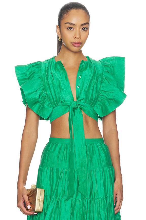 view 1 of 4 VARENNA 탑 in Emerald