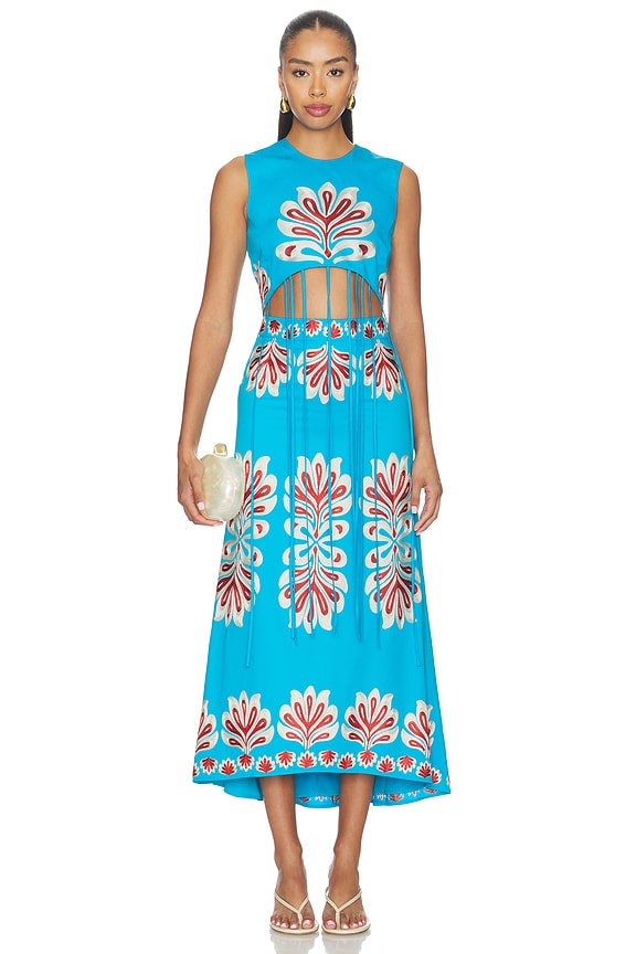 view 1 of 3 Leontine Top in Cerulean Bloom