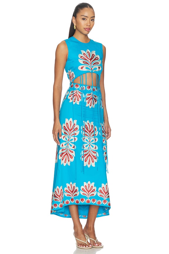 view 2 of 3 Leontine Top in Cerulean Bloom