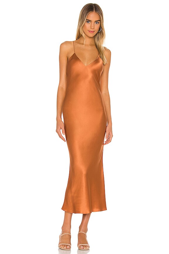 view 1 of 3 VESTIDO LENCERO LEWIS in Henna