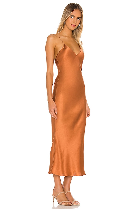 view 2 of 3 VESTIDO LENCERO LEWIS in Henna