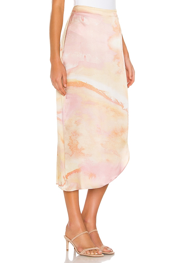 view 2 of 4 FALDA MIDI GOTHAM in Melon Watercolor