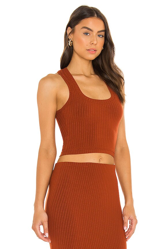 view 2 of 4 Hart Crop Top in Rust