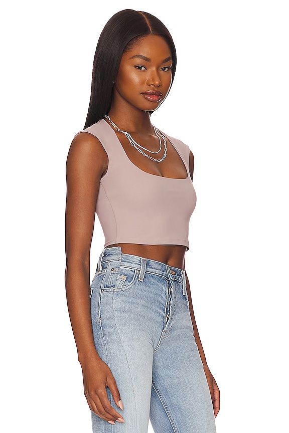 view 2 of 4 Nadine Crop Top in Pewter