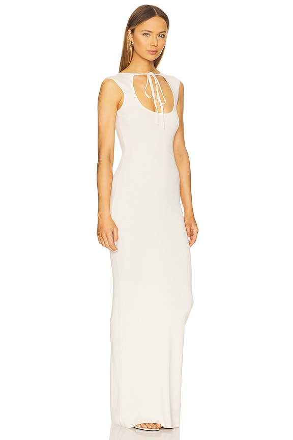 view 2 of 3 Tied Cut Out Maxi Dress in Off White