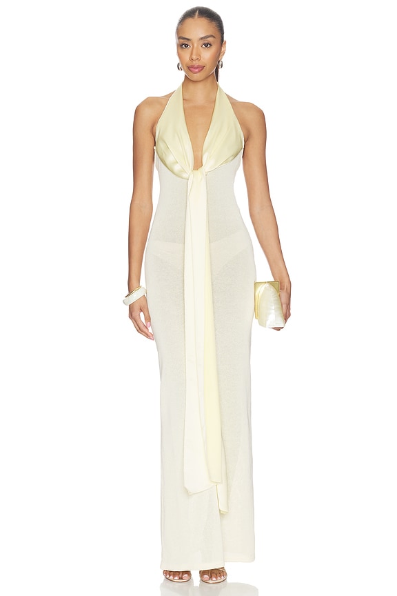 view 1 of 3 Nayra Dress in Ice Yellow