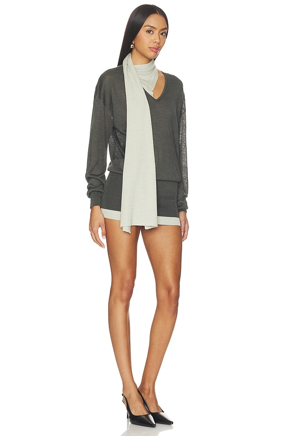 view 2 of 3 Elar Mini Dress in Agate Gray