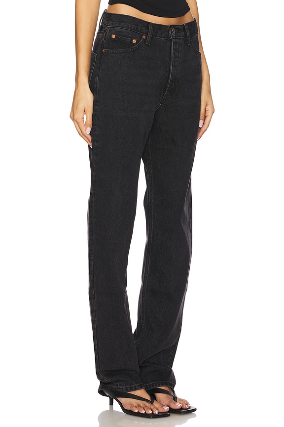 view 2 of 6 Tapered Jeans in Black