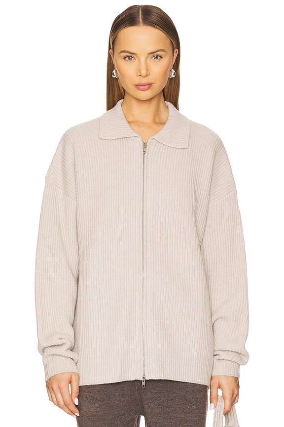 view 2 of 5 CUELLO DE CACHEMIRA CON CREMALLERA in Beige