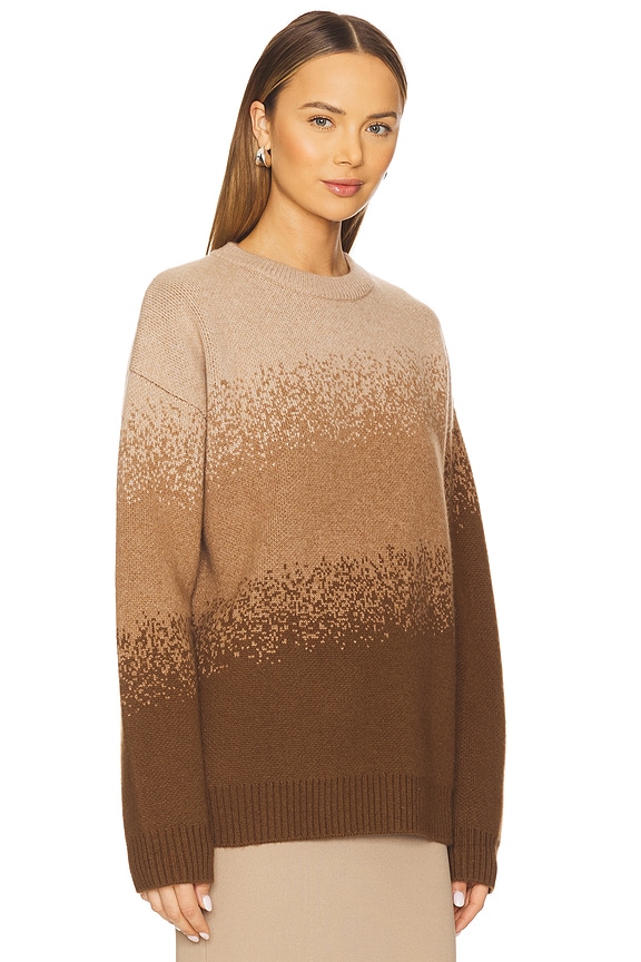 view 2 of 4 Gradient Crewneck in Beige & Brown