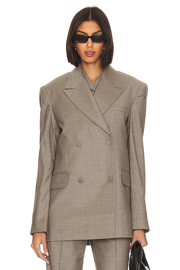 view 2 of 5 Tullia Blazer in Taupe