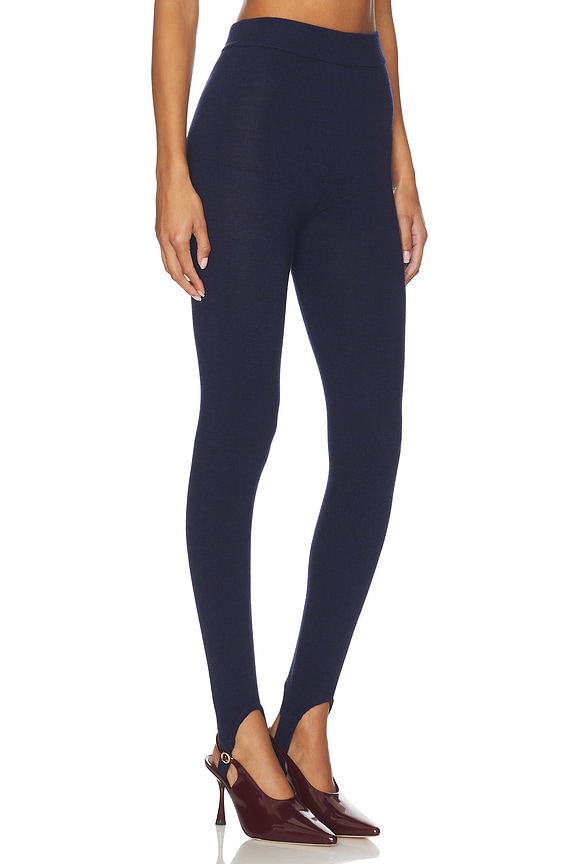 view 2 of 6 Knit Leggings in Navy