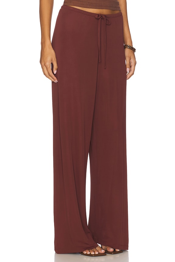 view 2 of 6 Drawstring Vela Pants in Burgundy