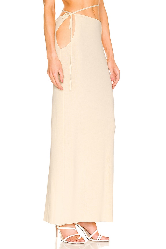 view 2 of 4 Ancona Wrap Skirt in Butter Cream