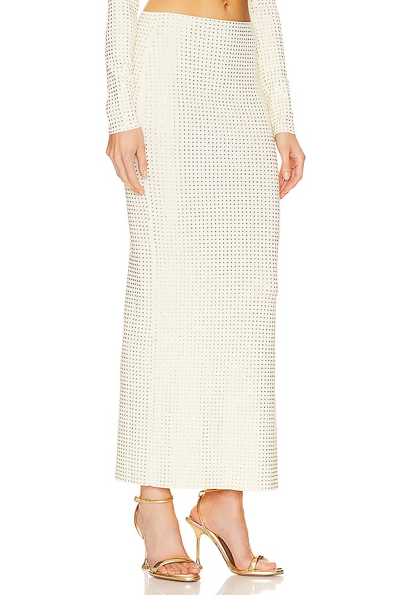 view 2 of 5 Spara Crystal Skirt in Off White