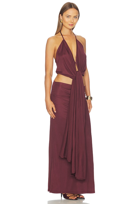 view 2 of 3 Kaima Top in Merlot