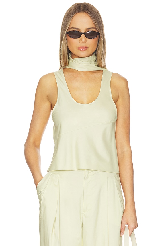 view 1 of 5 TOP SIN MANGAS OLENA in Pear