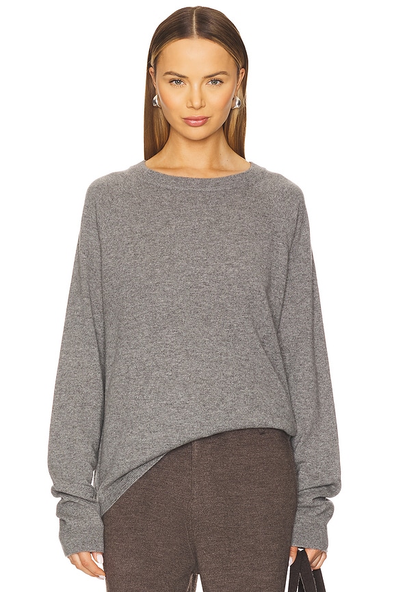 view 1 of 4 ЛОНГСЛИВ CASHMERE in Charcoal
