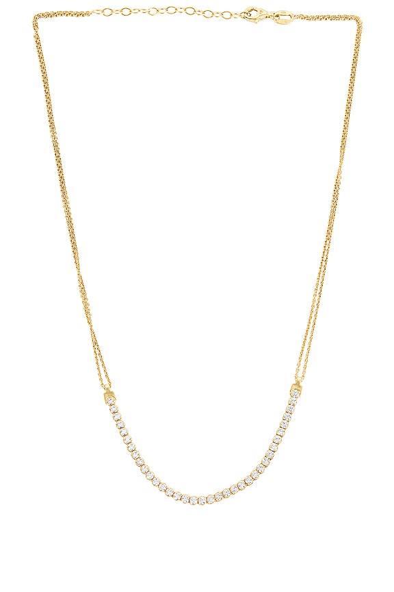 ALEYOLE Tracy Necklace in White & Gold | REVOLVE