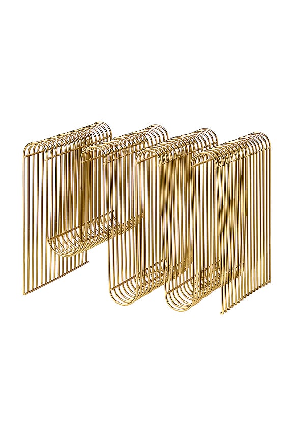 view 2 of 2 CURVA 잡지 홀더 in Gold